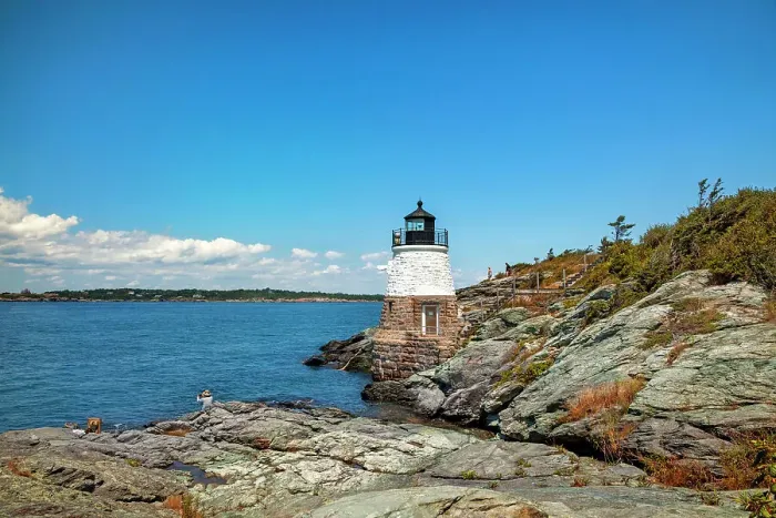 Framed Print : Rhode Island, Newport, Castle Hill Lighthouse Framed Print : Rhode Island, Newport, Castle Hill Lighthouse
