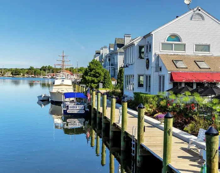 Framed Print : USA, Connecticut, Mystic harbor view Framed Print : USA, Connecticut, Mystic harbor view