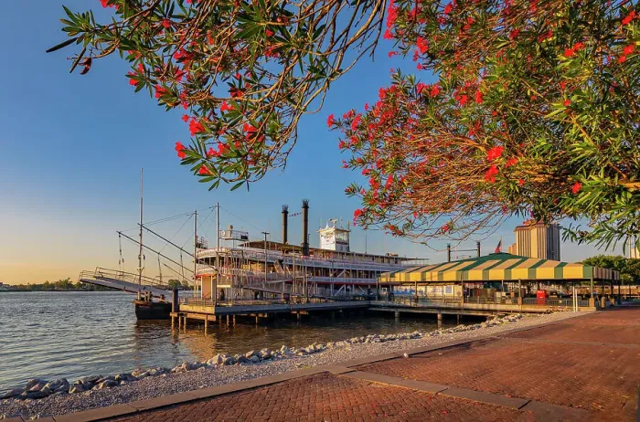 Framed Print : USA, Louisiana, New Orleans, steamboat Natchez, Mississippi river, waterfront Framed Print : USA, Louisiana, New Orleans, steamboat Natchez, Mississippi river, waterfront