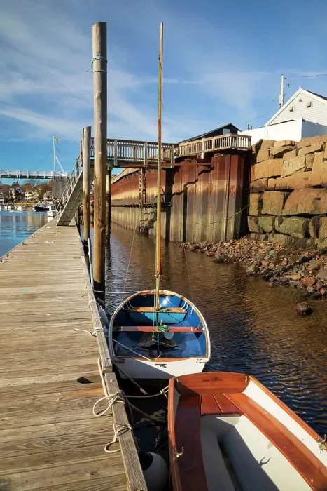 Framed Print : USA, Maine, Ogunquit, Perkins Cove Scene