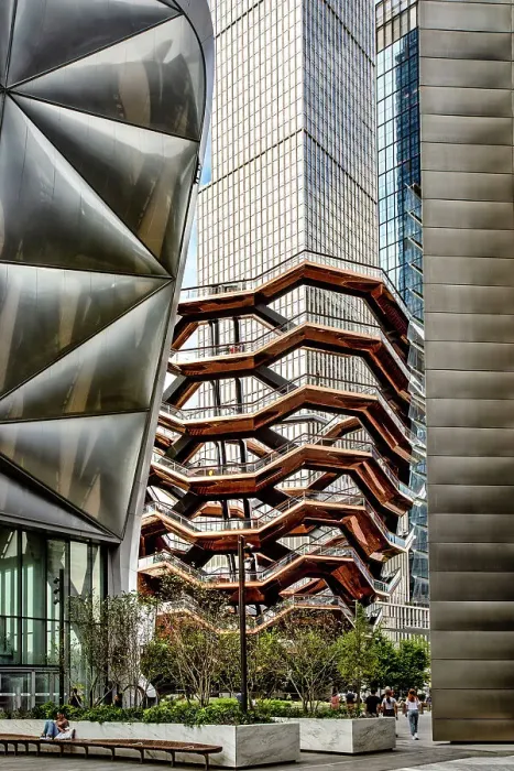 Framed Print : USA, New York City, Hudson Yards, Vessel, The Shed Framed Print : USA, New York City, Hudson Yards, Vessel, The Shed