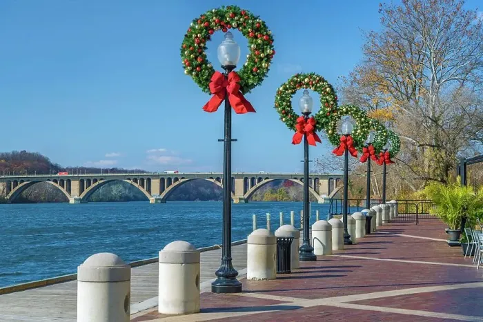 Framed Print : Washington, D.C. Georgetown, Promenade by the Potomac River, Francis Scott Key Bridge Framed Print : Washington, D.C. Georgetown, Promenade by the Potomac River, Francis Scott Key Bridge