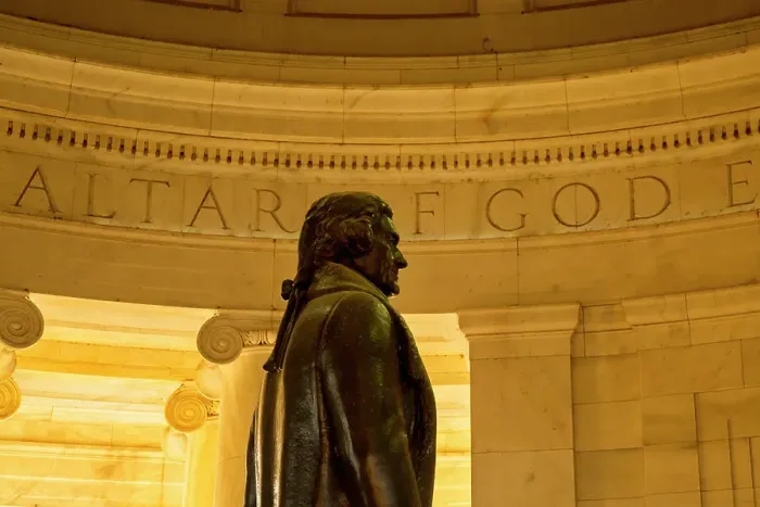 Framed Print : Washington, D.C. Thomas Jefferson Memorial, close-up of monument