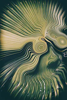Foliage Prints: Abstract of detail of fan palm