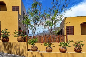 Hotel Prints: Adobe Facade scene