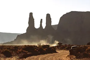 National Park Prints: Arizona, Monument Valley, Tree Sisters Rock Formation