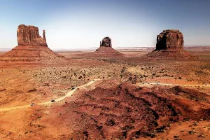 National Park Prints: Arizona, Monument Valley, West, Mitten ad Merrick Buttes