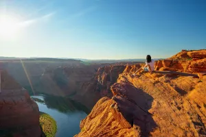 Arizona, Page, Horseshoe Bend, Colorado River located near the town of Page