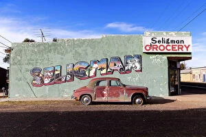 Images Dated 14th October 2023: Arizona, Seligman, Route 66, Seligman, Wall art name