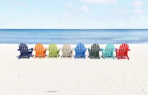Rm322 Prints: Aruba, beach scene with Adirondack chairs