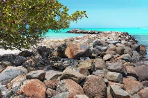 Atlantic Ocean Prints: Aruba, Juanita beach scene