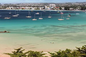 Blue Prints: Barbados, Pebbles Beach, with Bridgetown in background