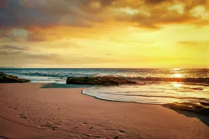 Coast Prints: Bermuda, Elbow Beach Resort & Spa, view Of beach