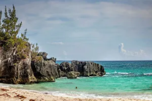 Island Prints: Bermuda, Elsbeth Beach, View of Boulders, and Turquoise water