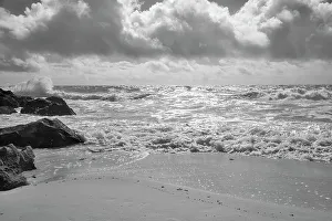 Atlantic Prints: Bermuda, private beach with large rocks at Rosewood Bermuda Hotel