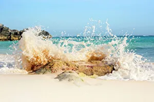 Location Prints: Bermuda, South Shore, Warwick Long Bay Beach