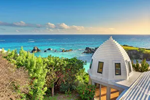 Location Prints: Bermuda, Southampton, architecture and beach views