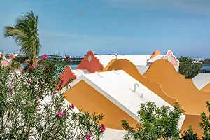 White Prints: Bermuda, Typical architecture, buildings with iconic white rooftops