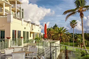 Island Prints: Bermuda, Warwick, Blu Bar & Grill, outdoor deck