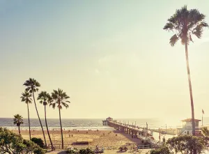 County Prints: California, Manhattan Beach, Los Angeles County