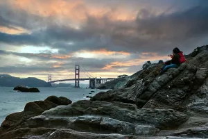 Icon Prints: California, San Francisco, Golden Gate Bridge