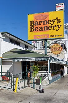Cities Prints: California, West Hollywood along Sunset Boulevard, Barney's Beanery