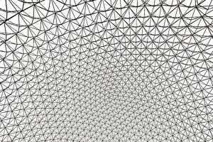 Quebeck Prints: Canada, Quebec, Montreal, Closeup of The Sphere at the Biosphere, Environment Museum