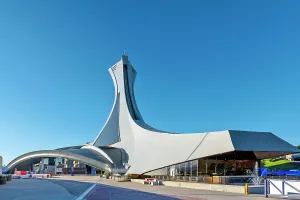 Waterfountain Prints: Canada, Quebec, Montreal, Olympic Stadium