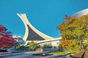 Quebeck Prints: Canada, Quebec, Montreal, Olympic Stadium, tower