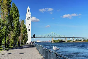 White Prints: Canada, Quebec, Montreal, Sailor's Memorial Clock