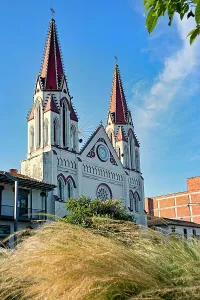 Vertical Prints: Colombia, Antioquia, La Ceja Basilica near Medellin
