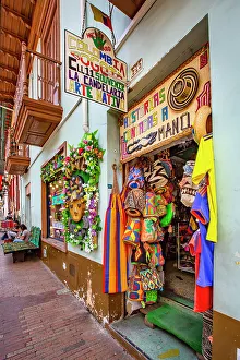 Vertical Prints: Colombia, Bogota, Arts and Crafts Store in La Candelaria Neighborhood