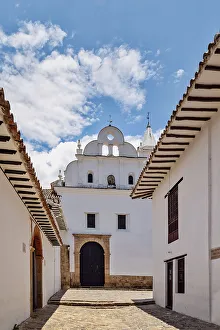 Vertical Prints: Colombia, Boyaca, Villa de Leyva, Colonial Architecture