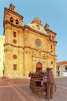 Colombia, Cartagena, Old City, Church of San Pedro Claver, UNESCO World Heritage Site, Walled Colonial City