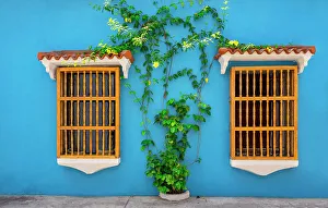 Blue Prints: Colombia, Cartagena, typical facade