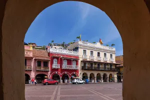 Walled City Prints: Colombia, Cartagena, Walled City Scene by Portal de los Dulces