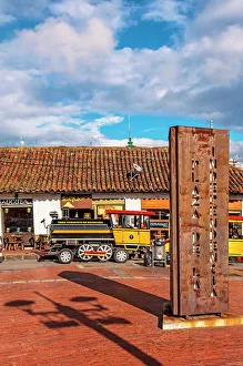Downtown Prints: Colombia, Cundinamarca, Zipaquira, Independence Square (Plaza de la Independencia)