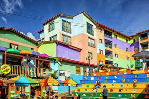 Images Dated 28th May 2021: Colombia, Guatape, Colorful town near Medellin