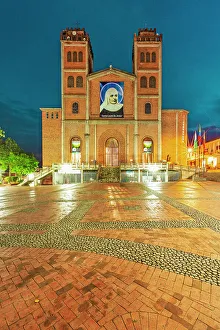 Vertical Prints: Colombia, Jerico town main square
