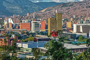 Images Dated 6th December 2023: Colombia, Medellin Cityscape