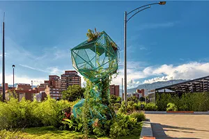 Cities Prints: Colombia, Medellin, Parques del Rio, Riverwalk