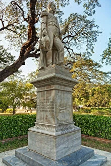 Images Dated 6th December 2023: Colombia, Santa Marta, Simon Bolivar Statue at Quinta de San Pedro Alejandrino