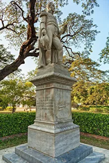 Vertical Prints: Colombia, Santa Marta, Simon Bolivar Statue at Quinta de San Pedro Alejandrino