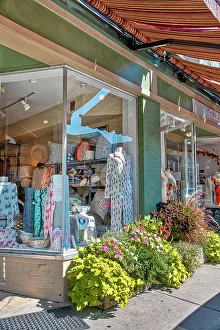 Main Street Prints: Connecticut, Mystic, Main street, storefront