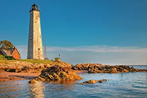 Harbor Prints: Connecticut, New Haven, Lighthouse Point Park, Five Mile Point Lighthouse