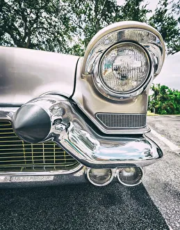 Front end of a 1950's Cadillac