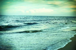 Atlantic Ocean Prints: Ethereal shot of the ocean and beach shore
