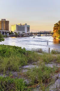 Intercoastal Prints: Florida, Boca Raton, Inlet by South Inlet Park Beach