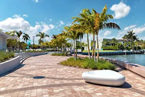 Intercoastal Prints: Florida, Boca Raton, Wildflower Park overlooking the Intracoastal Waterway