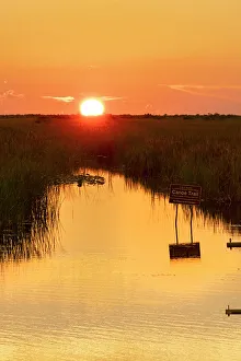 Last Light Prints: Florida, Boynton Beach, sunset at the Arthur R. Marshall National Wildlife Refuge